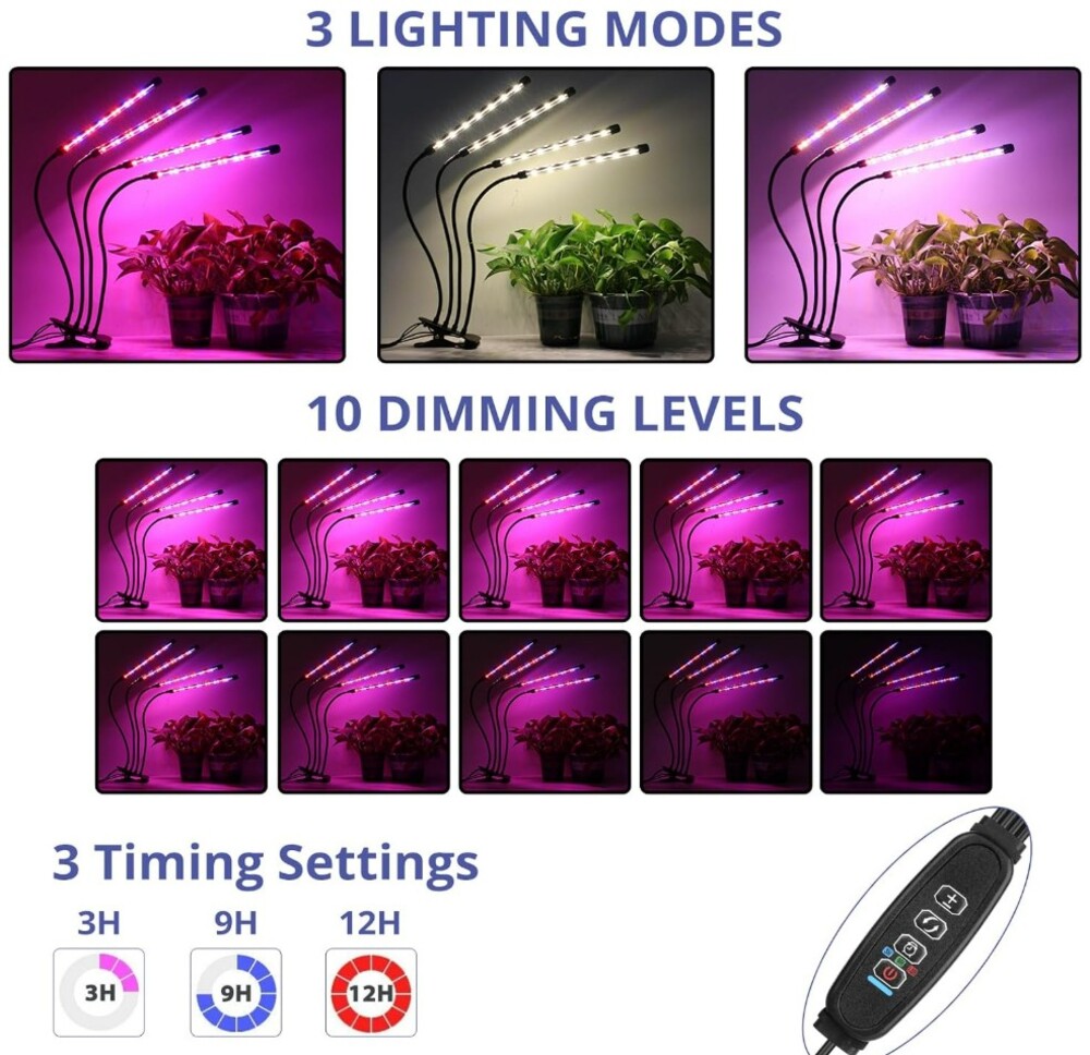 4-Head LED Grow Light, - Picture 5 of 9